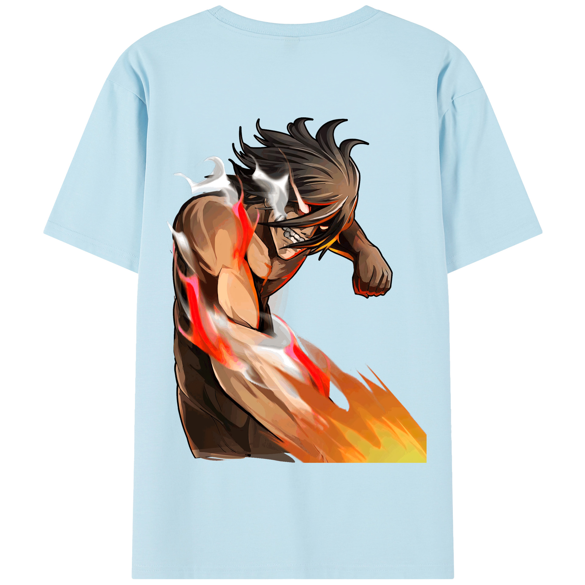 （画像用） 進撃の巨人 Attack on Titan 綿100％半袖Tシャツ（背面プリント）